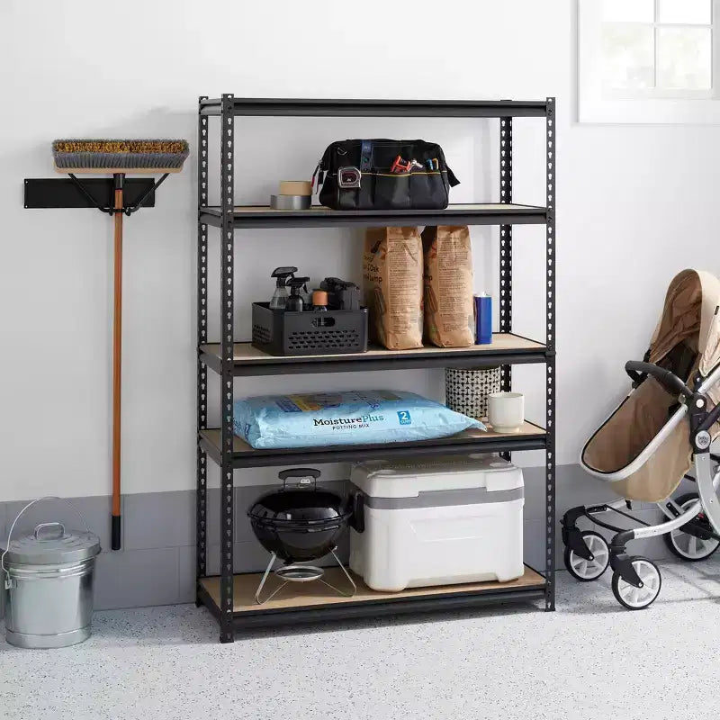 48"x72"x18" 5-Tier Heavy Duty Boltless Steel Shelving Unit