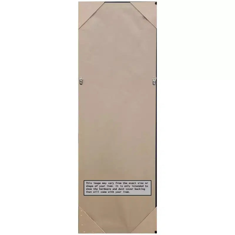 20"x54" Full Length Over-the-Door Mirror with Black Silver Frame