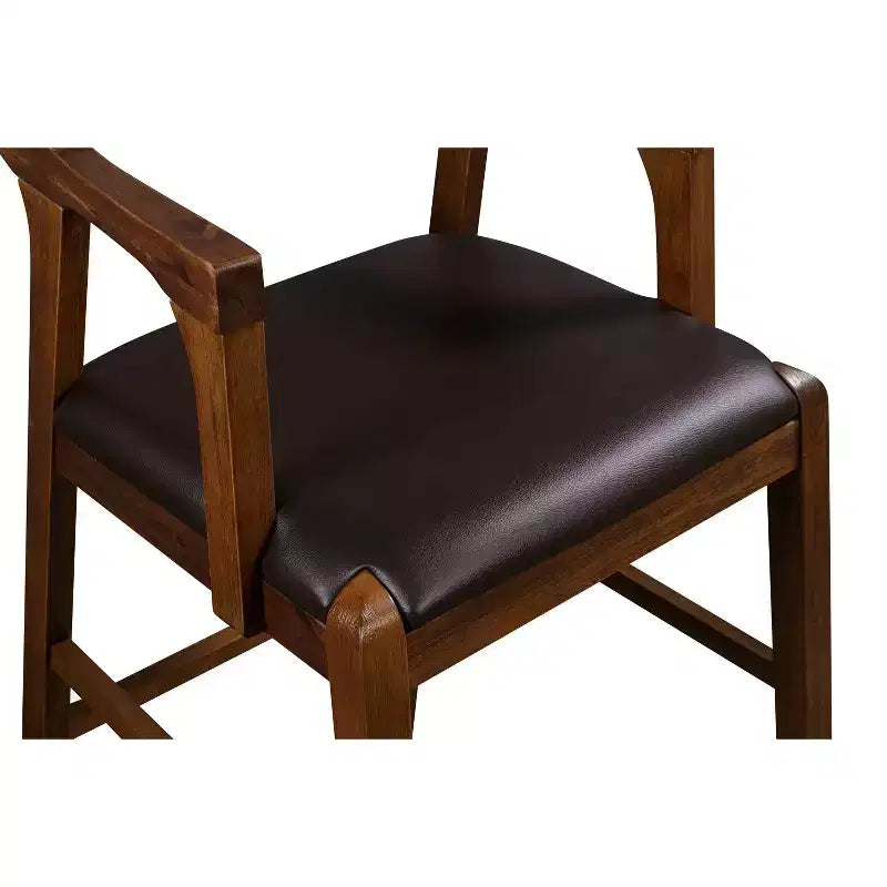 29" Faux Leather Stationary Barstool with Eco-Friendly Wood Frame