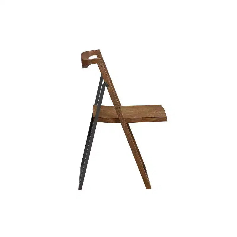 2-Pack Scandinavian Folding Chair in Wire Brush Chestnut