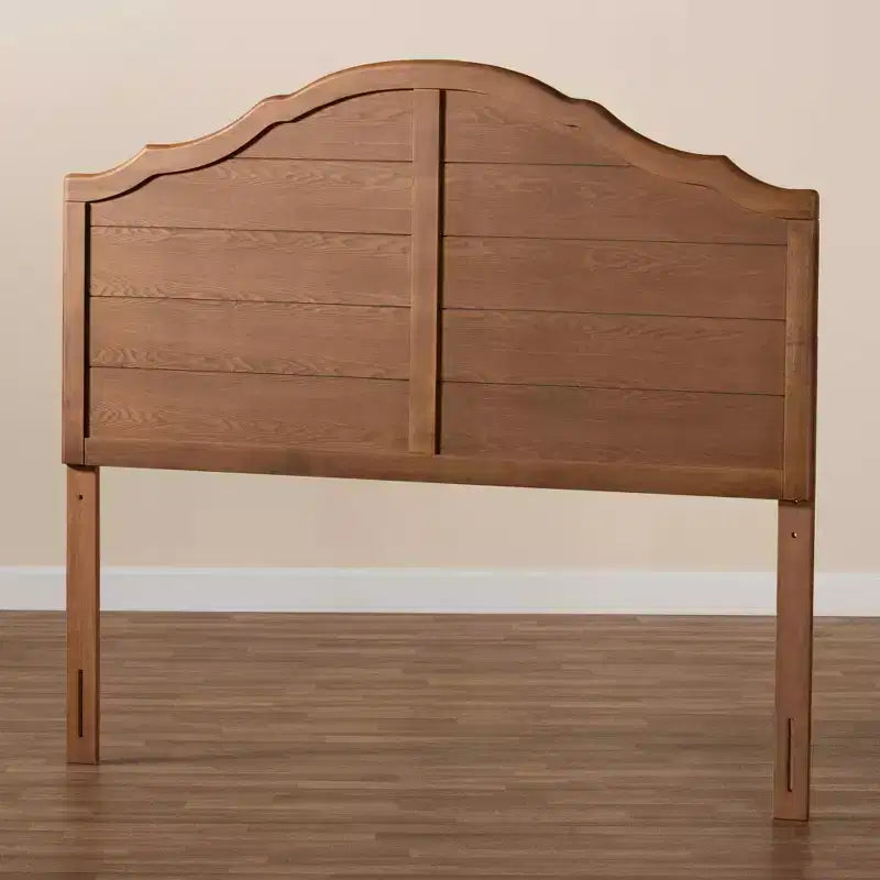 Full Size Vintage Farmhouse Arched Headboard in Ash Walnut