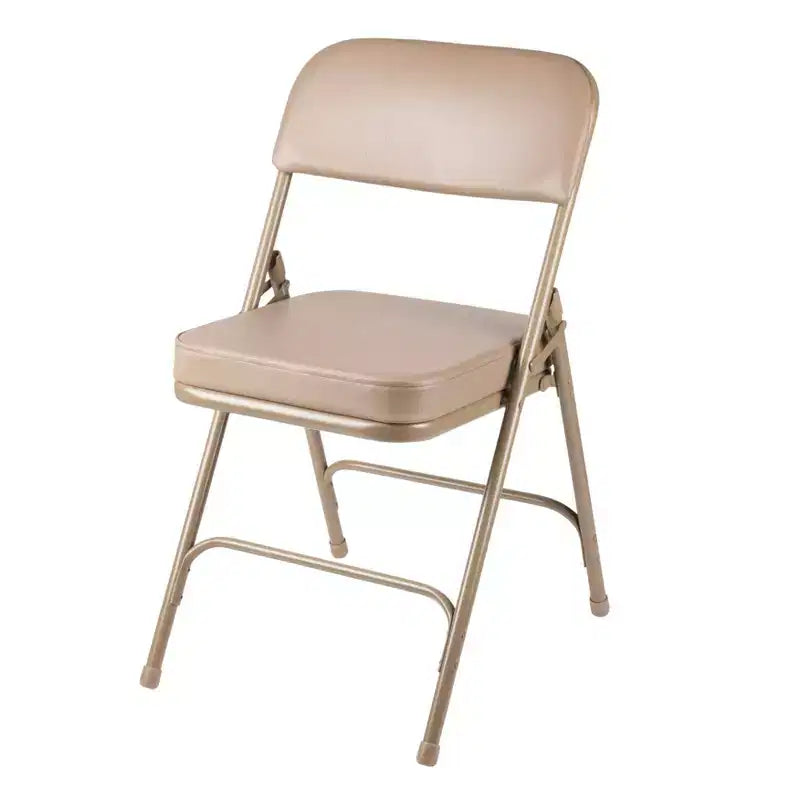 Set of 2 Premium Vinyl Padded Folding Chairs