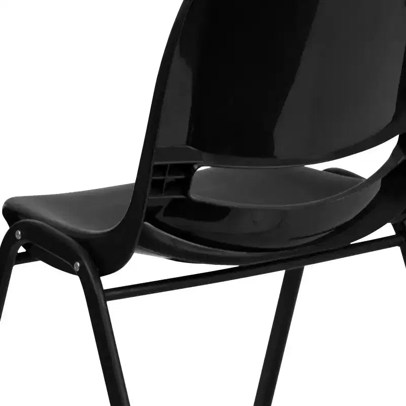 880 lb Capacity Ergonomic Shell Stack Chair with Metal Frame