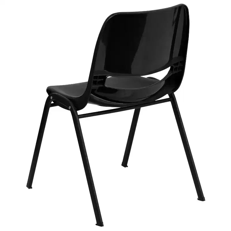 880 lb Capacity Ergonomic Shell Stack Chair with Metal Frame
