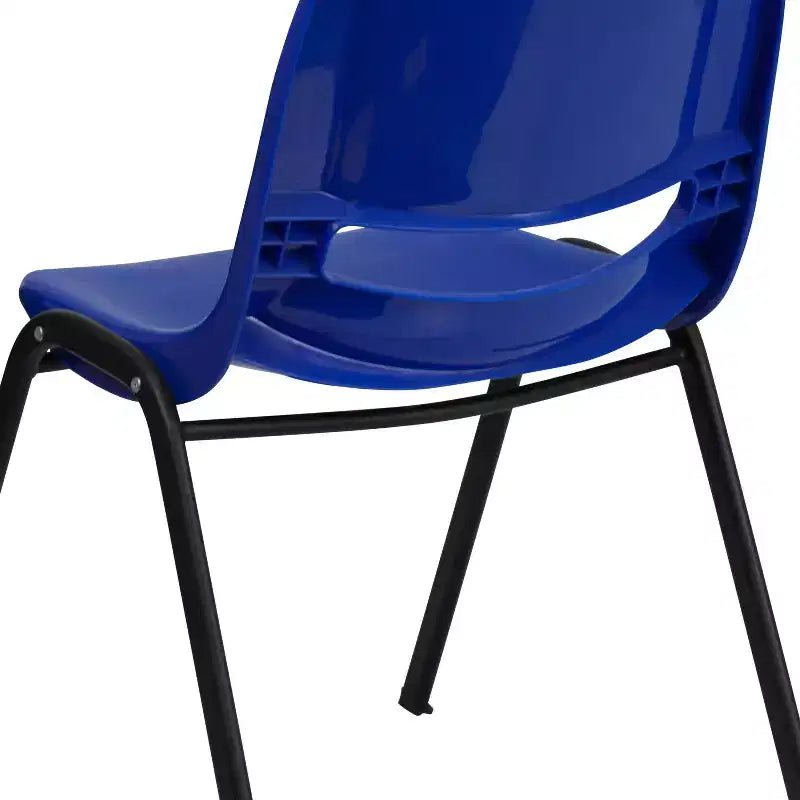 880 lb Capacity Ergonomic Shell Stack Chair with Metal Frame