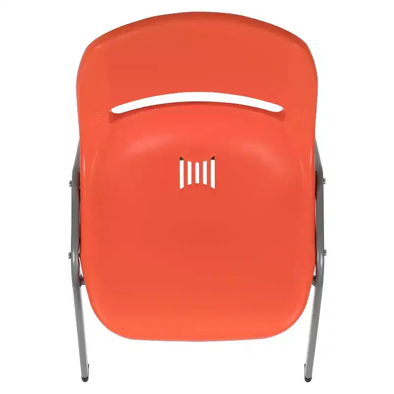 880 lb Capacity Ergonomic Shell Stack Chair with Metal Frame