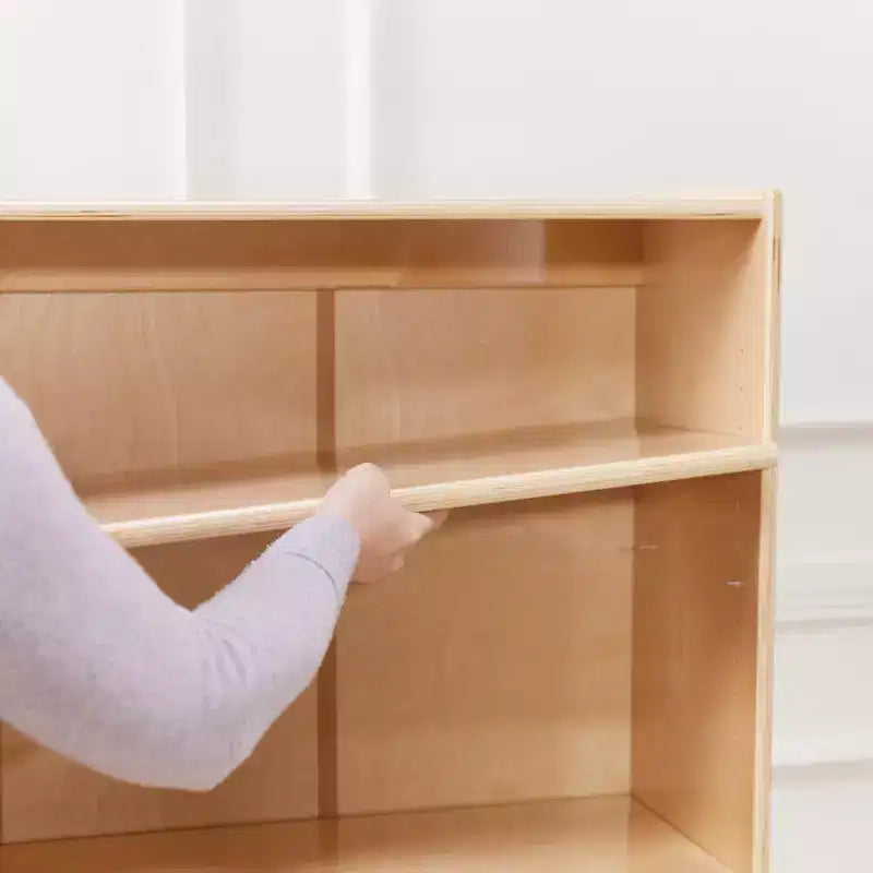 36" Wooden Classic Bookcase with 3 Adjustable Shelves