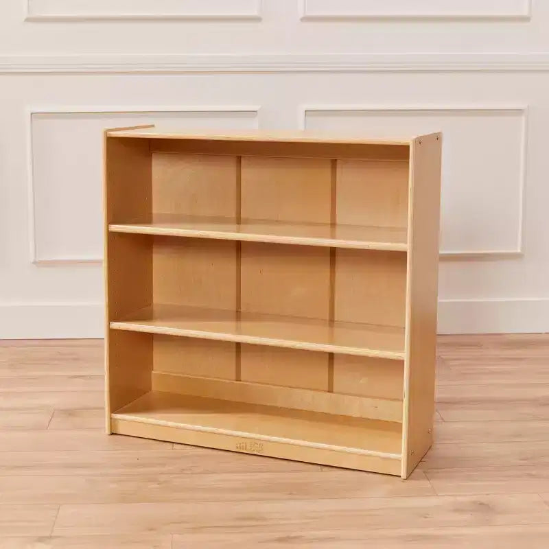 36" Wooden Classic Bookcase with 3 Adjustable Shelves