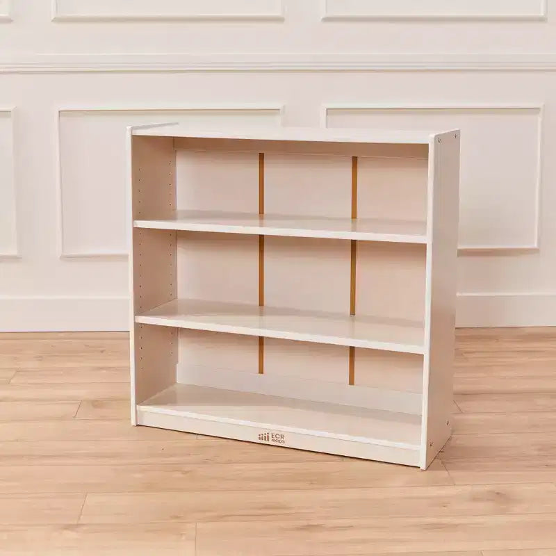 36" Wooden Classic Bookcase with 3 Adjustable Shelves
