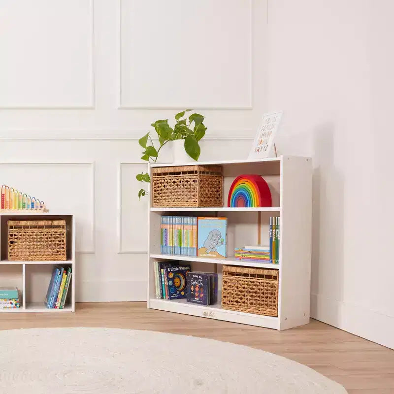 36" Wooden Classic Bookcase with 3 Adjustable Shelves