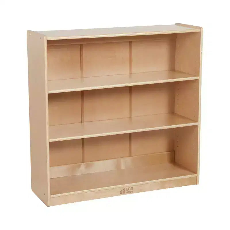 36" Wooden Classic Bookcase with 3 Adjustable Shelves