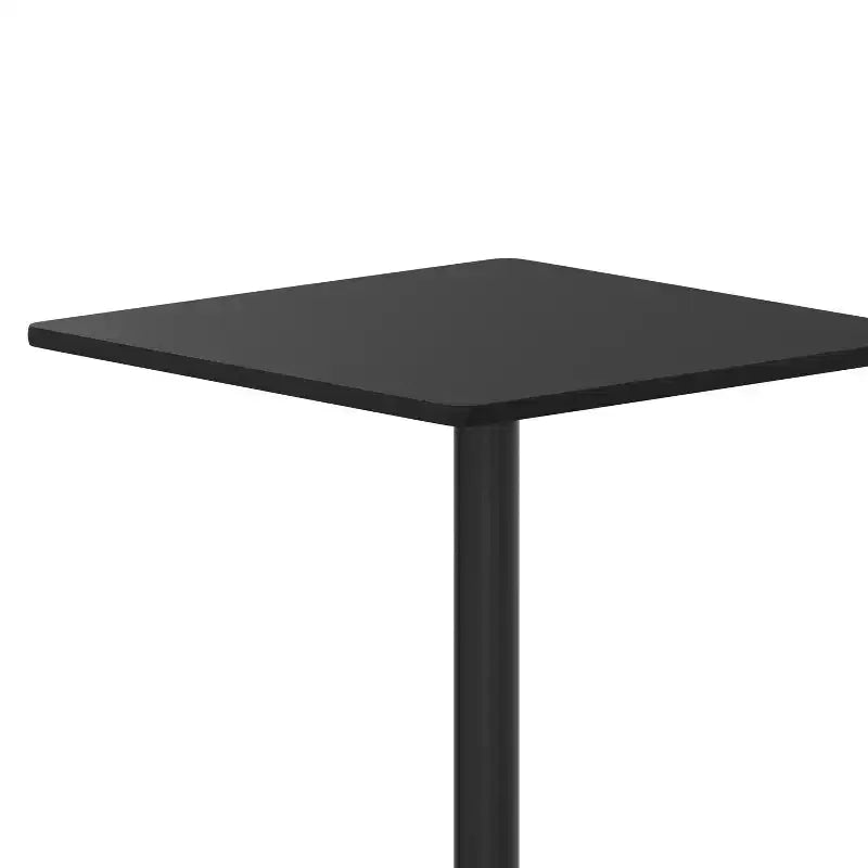 30" Square Laminate Dining Table with 18" Round Cast Iron Base