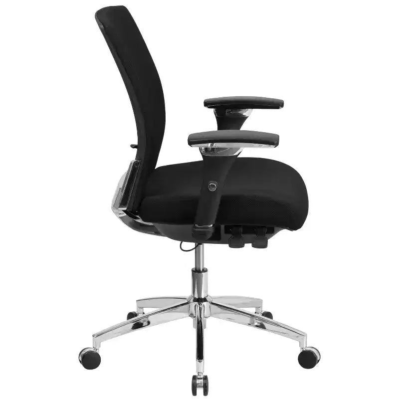 24/7 Ergonomic Office Chair with Seat Slider & Adjustable Lumbar, 300 lb Rated