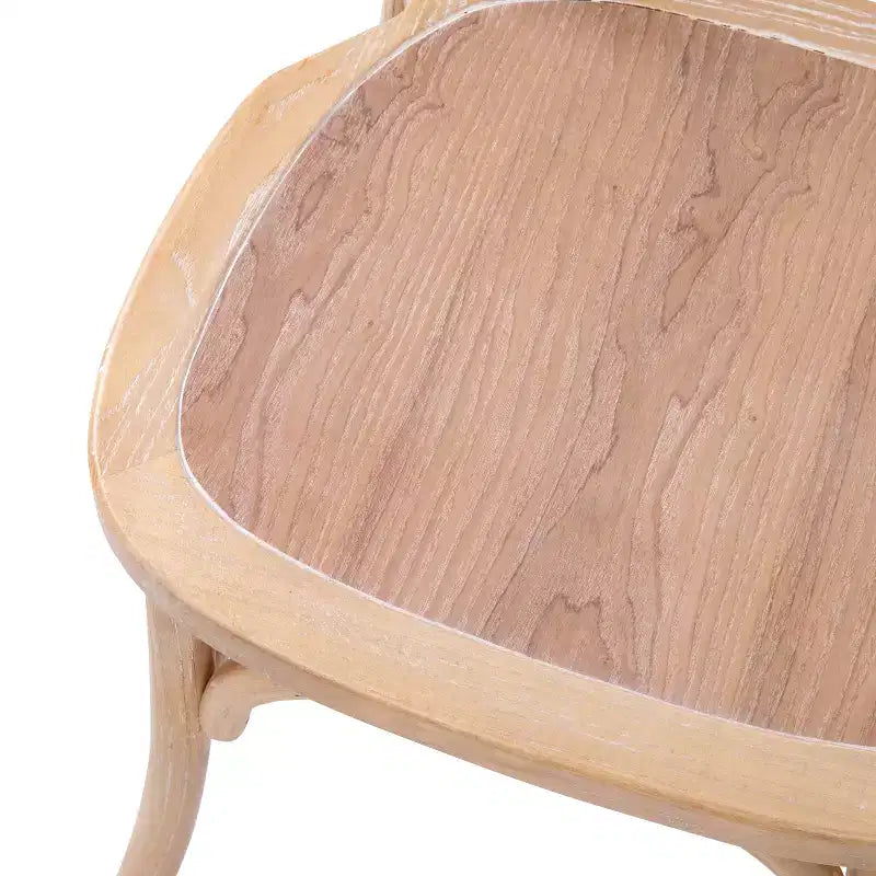 2-Pack X-Back Dining Chair in Driftwood Finish