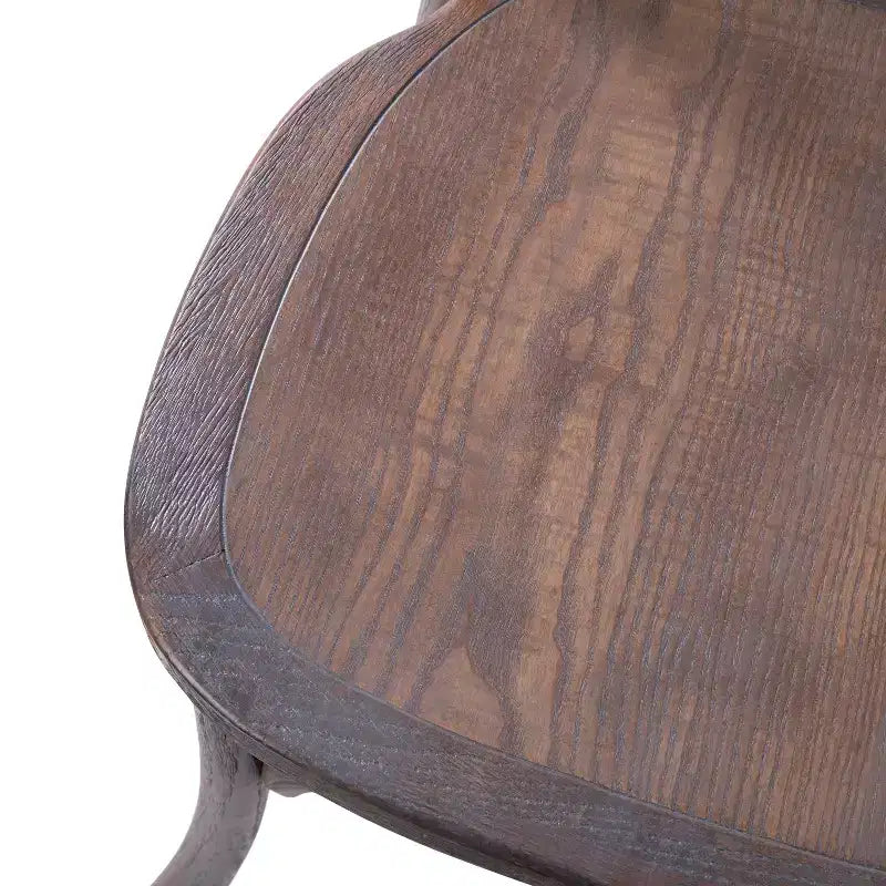 2-Pack X-Back Dining Chair in Driftwood Finish