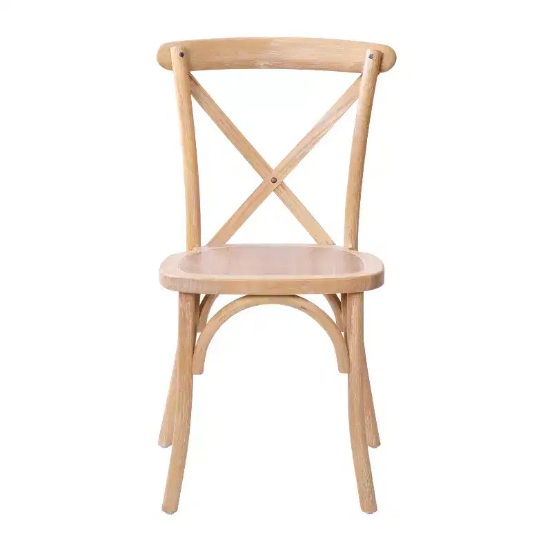2-Pack X-Back Dining Chair in Driftwood Finish