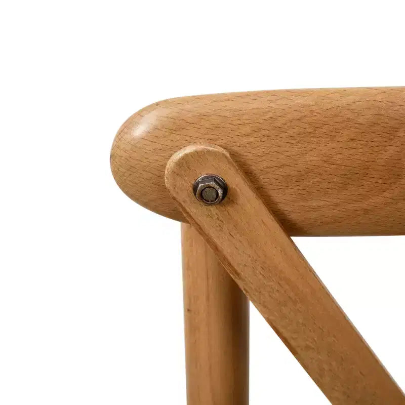 2-Pack X-Back Dining Chair in Driftwood Finish