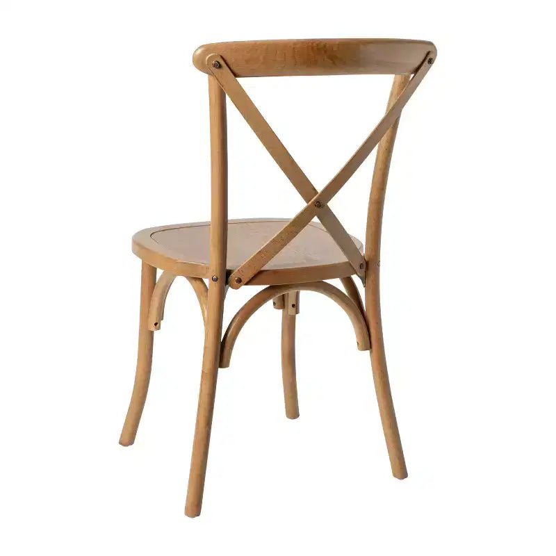2-Pack X-Back Dining Chair in Driftwood Finish