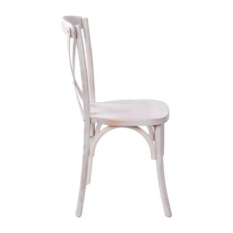 2-Pack X-Back Dining Chair in Driftwood Finish