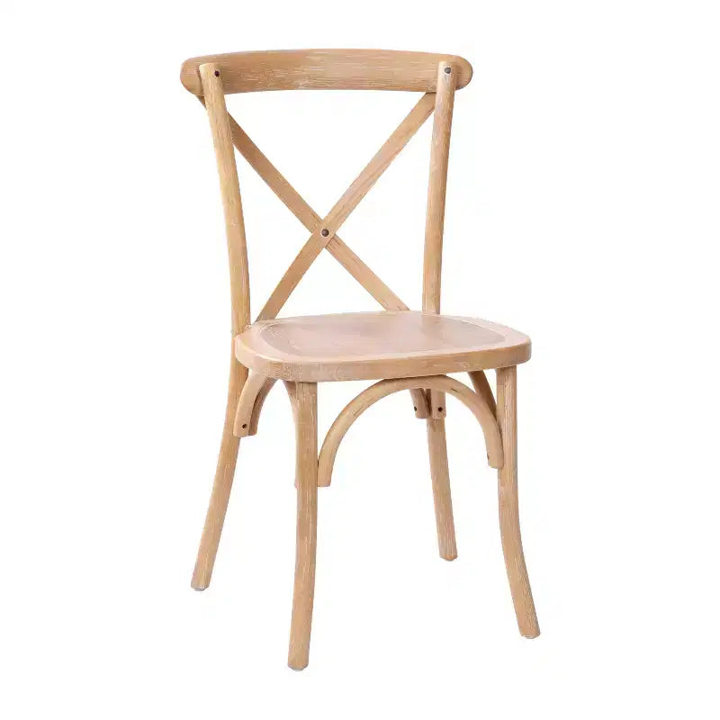 2-Pack X-Back Dining Chair in Driftwood Finish