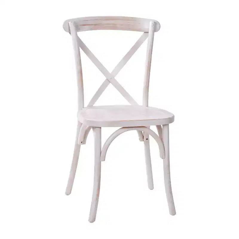 2-Pack X-Back Dining Chair in Driftwood Finish