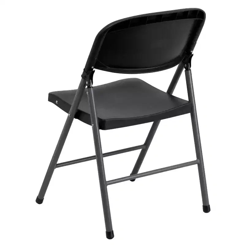 2-Pack Foldable Plastic Chair, 330 lb Capacity, Granite White