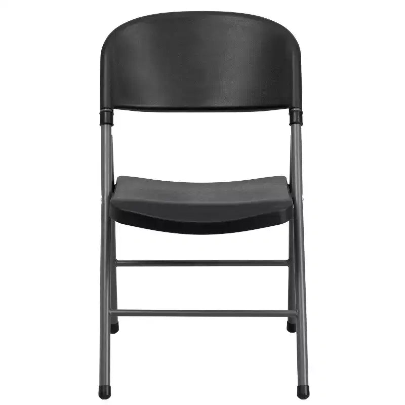 2-Pack Foldable Plastic Chair, 330 lb Capacity, Granite White