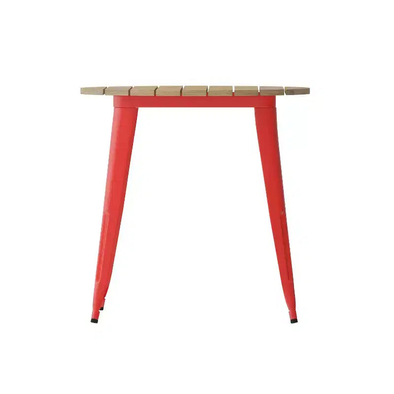 30" Round Indoor/Outdoor Dining Table with All-Weather Poly Resin Top