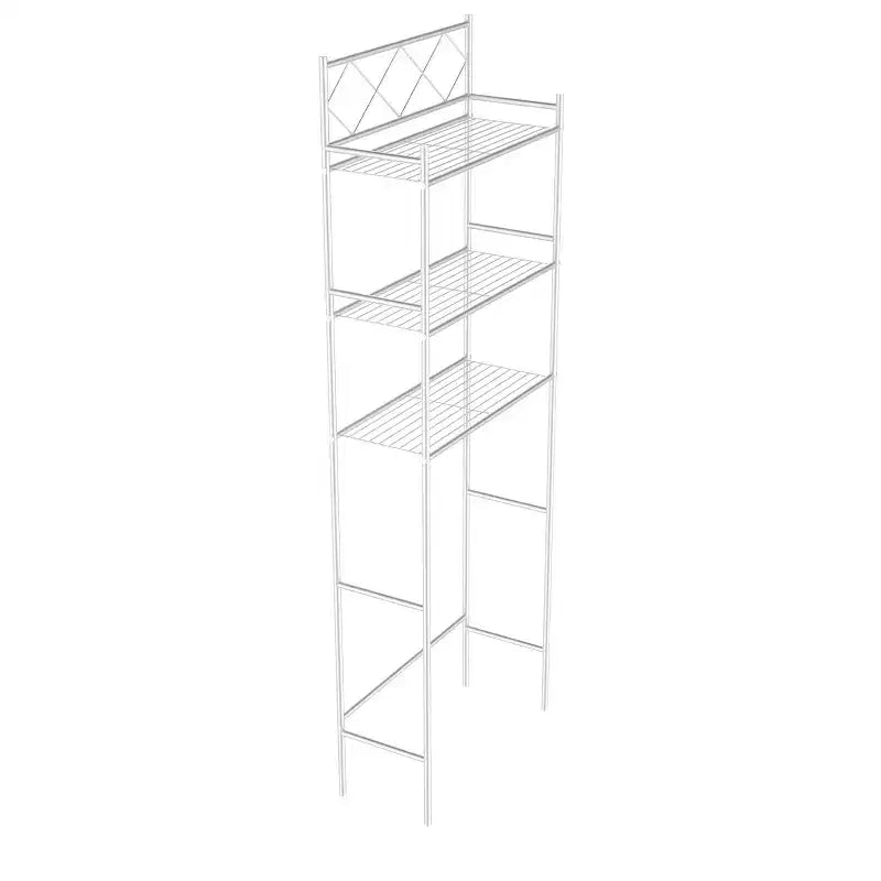 Metal Over-the-Toilet Space Saver Organizer with 3 Shelves