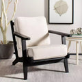 Fauteuil d'appoint Mid-Century - ACH4501 - Os/Noir
