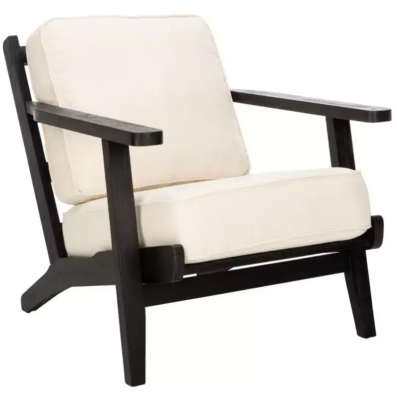 Mid Century Accent Chair - ACH4501 - Bone/Black