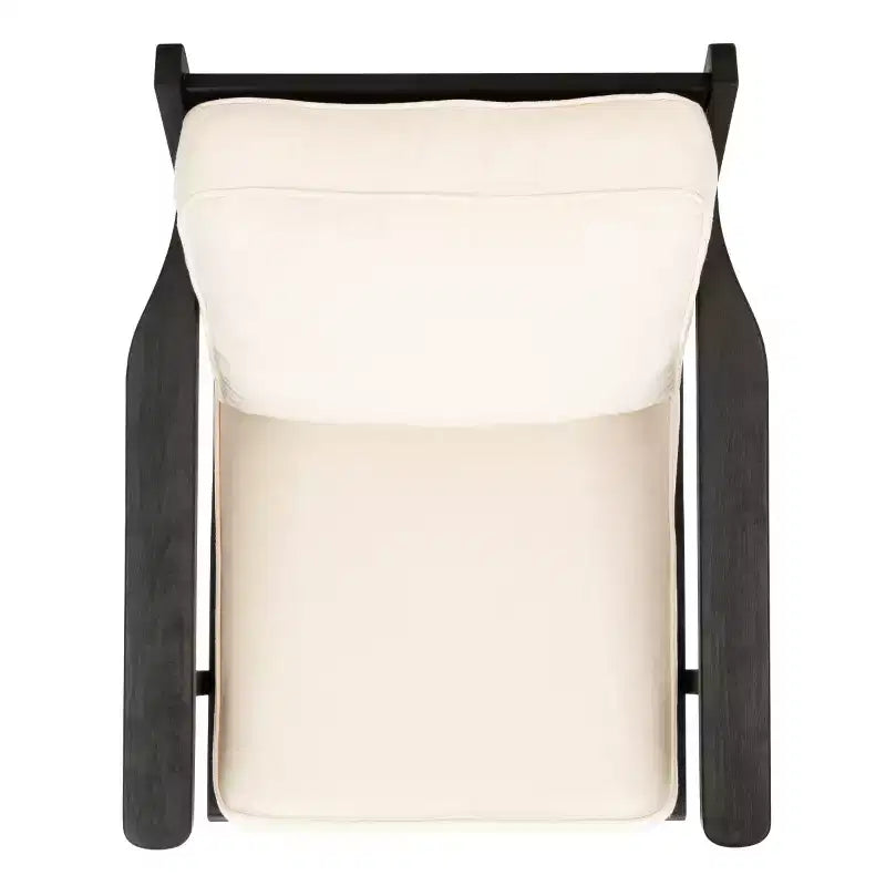 Mid Century Accent Chair - ACH4501 - Bone/Black