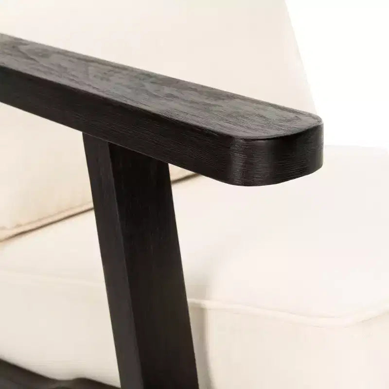 Mid Century Accent Chair - ACH4501 - Bone/Black