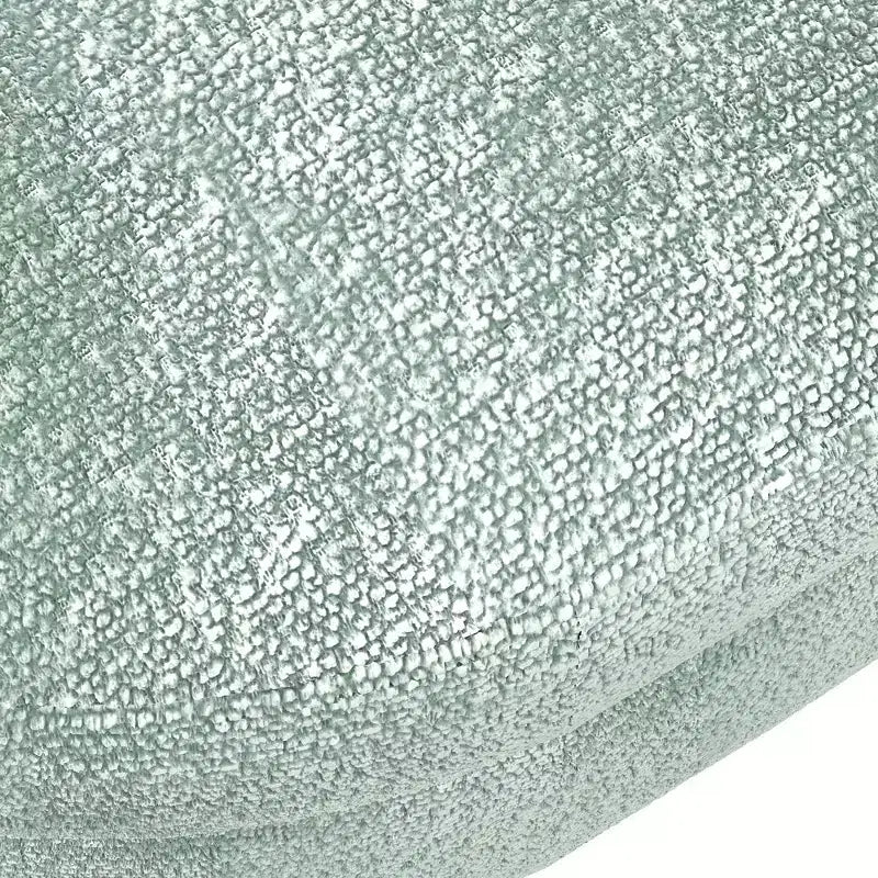 Oval Tufted Storage Bench with Rubberwood Legs