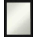 Petite Bevel Bathroom Wall Mirror with Black Narrow Frame