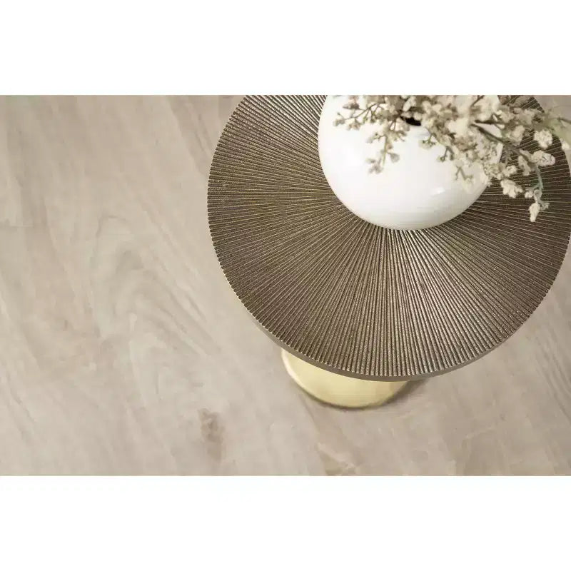 Adjustable Height Metal Drink Table & Plant Stand with Sunburst Pattern
