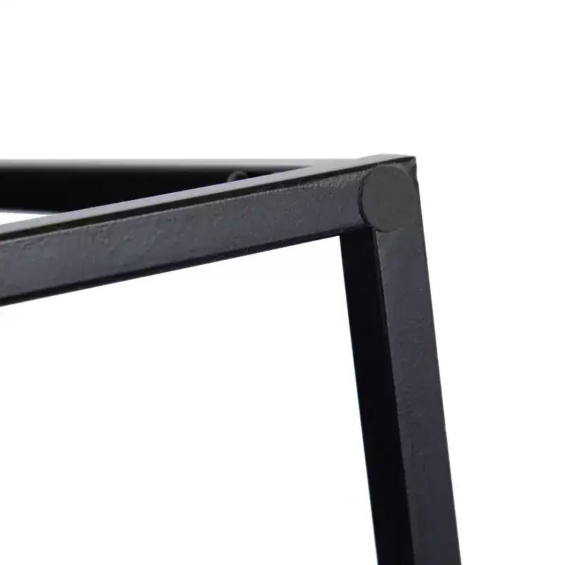Half-Circle Console Table with Satin Black Finish